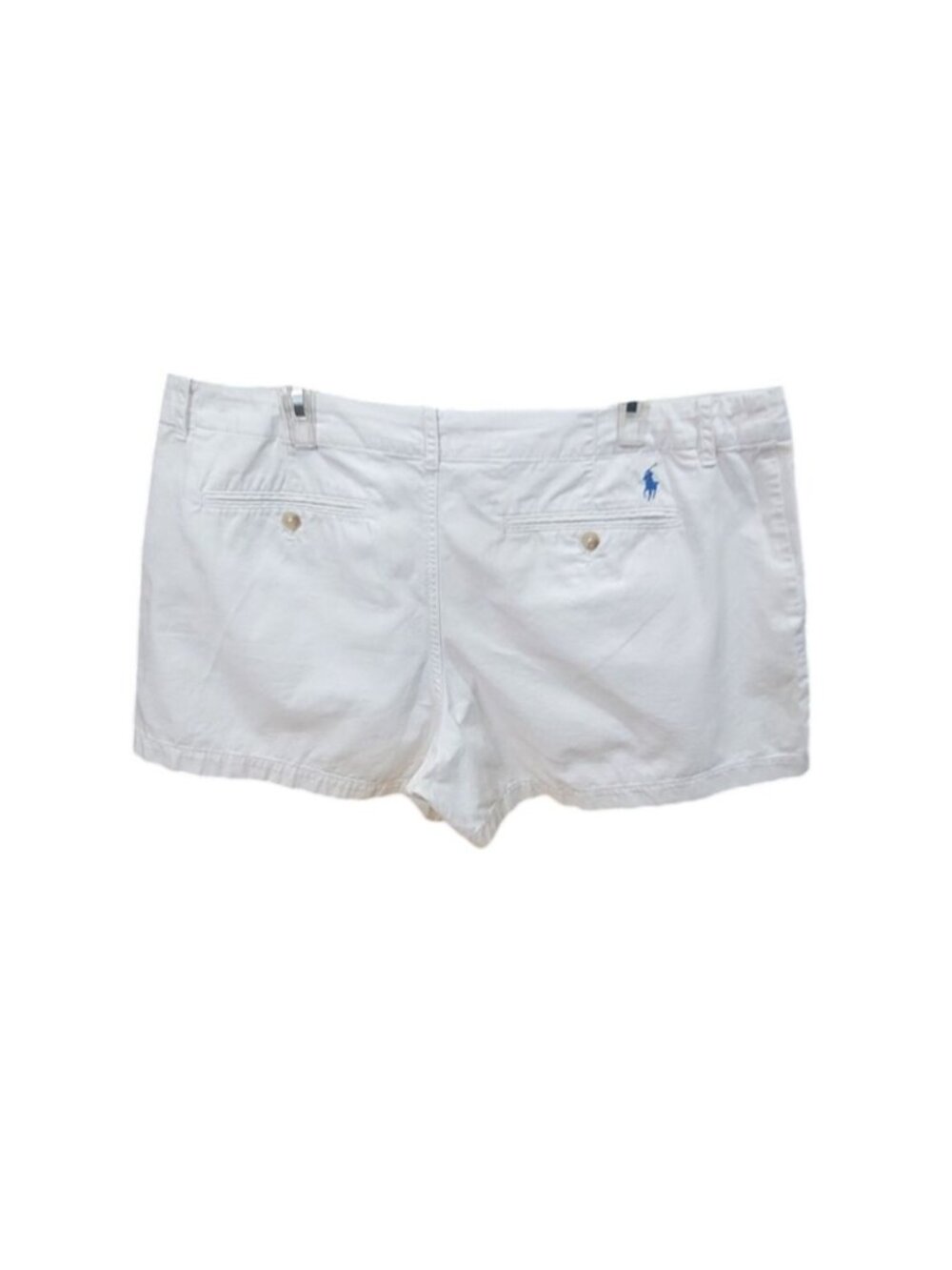 Polo by Ralph Lauren white cotton shorts 16 FLAW - Picture 2 of 7